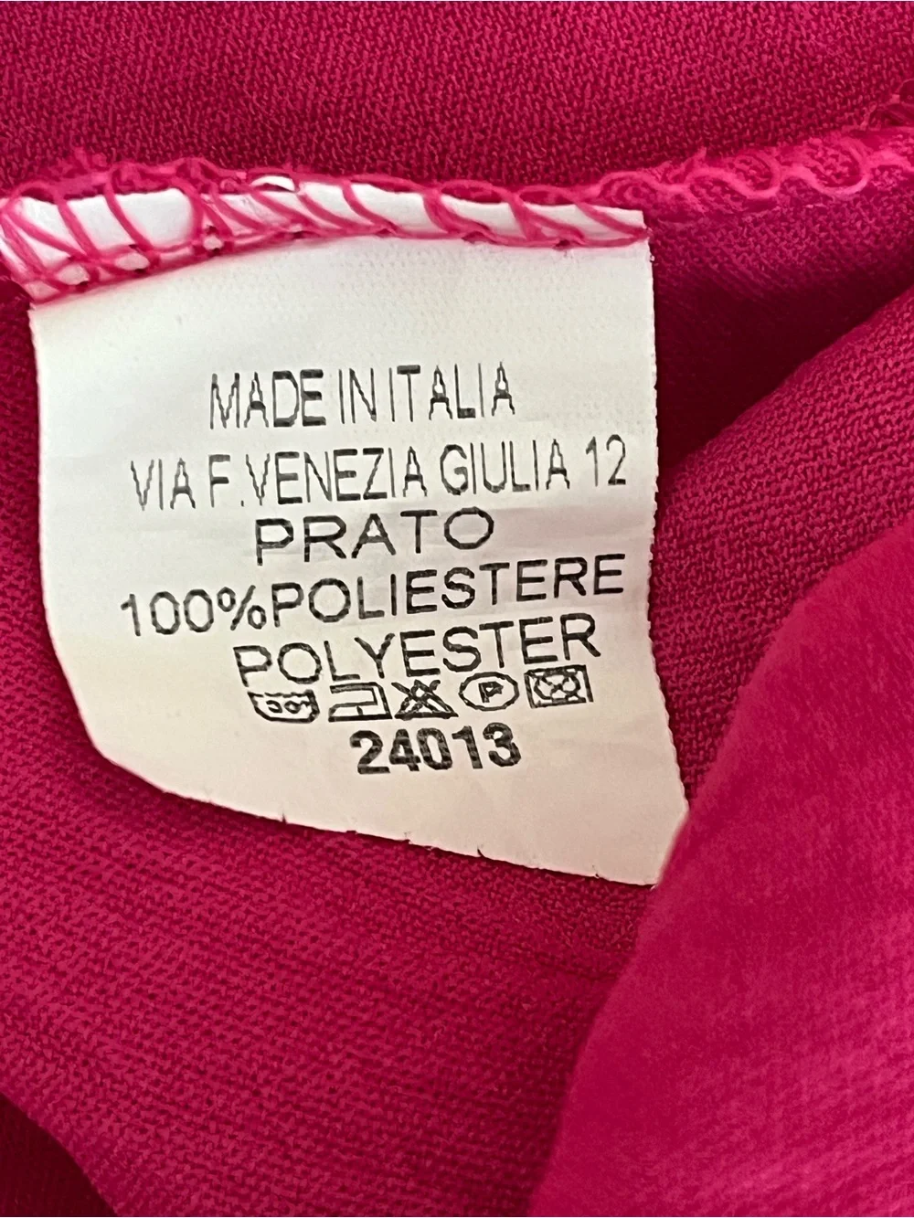 Italian Flutter-Sleeve Wrap Maxi Dress in Fuchsia - Picture 6 of 6